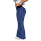 🔥🎁Nyhet 50 % RABATT🔥Högmidjade stretchiga flare-jeans för damer