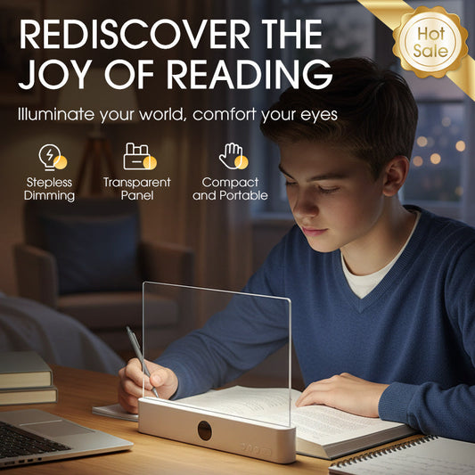 📚 50% RABATT! 💡 LED-läslampa – Justerbar ljusstyrka, Ögonskyddande & Flexibel hals 🏠