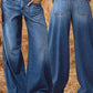 👖Nyhet – Heta rea – 56 % RABATT🔥🥳Över 50 000 sålda!💥Högmidjade jeans med vida ben för kvinnor