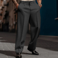 👖 50% RABATT! ✨ Casual Plisserade Byxor med Vida Ben för Herr – Bekväm passform, Modern stil & Mångsidig 🏠