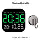 ⏰✨ 50% RABATT! | Multifunktionell Digital Väckarklocka – Temperatur, Justerbar Ljus & Fjärrkontroll!