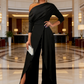 Elegant jumpsuit med en axel för kvinnor👗