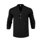 Avslappnad Henley-t-shirt för män