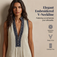 Damernas ärmfria V-ringad wide-leg overall
