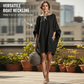 Oversized-klänning med fladdermusärmar för damer
