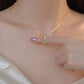 Elegant Hetian-jade hängsmycke halsband