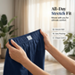 Skort med elastisk midja för damer