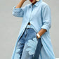 ✨ Avslappnad elegans – Långärmad maxiklänning med knappar för dam👗💃