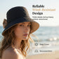 👒 BEGRÄNSAD TID -50% RABATT! ✨ Dam solhatt med bred brätte & rosett – hopfällbar, 360° UV-skydd & andningsbar 👒☀️
