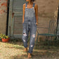 👖✨ Kvinnliga vintageoveraller i andningsbar denim