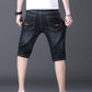 👖💨 Lätta stretch denimshorts för män med 3D-passform