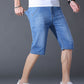 👖💨 Lätta stretch denimshorts för män med 3D-passform