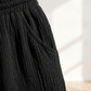 👖🌸 Höga midjan shorts med dragsko och fickor