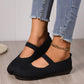 👟🌬️ Andningsbara stickade ballerinaskor med halkskydd
