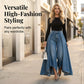 👖✨ Avantgardistiska vida jeans med hög midja