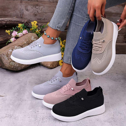 👟🌬️ Andningsbara slip-on mesh promenadskor