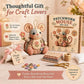 🧵 50% RABATT NU! 🐭 Vintage Lapptäcksmus DIY-kit – Allt Ingår, Steg-för-steg-guide & Charmig 3D-design – Avkopplande Hantverk & Perfekt Present 🎁