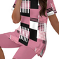 👚🩳 Färgblock loungeset med sidoslitsar