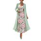 👗👗Elegant tvådelat klädset med blommönster för damer✨