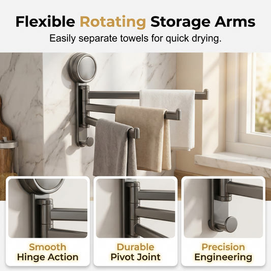 🔥Limited-time offer-Heavy Duty Suction Towel Rack