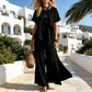 ✨ Asymmetrisk topp & vida ben-set med slits – Elegant statement
