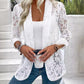 🌸🧥 Blommig spetsjacka med urholkad design