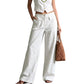 👖🌸 Eleganta vida byxor med avslappnad passform
