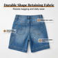 👖Bermudashorts i denim för damer, med medelhög midja och fickor