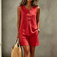 🌸 Avslappnad tvådelad sommaroutfit för kvinnor