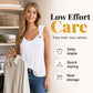 👚🌿 Avslappnad ärmlös väst i solid färg för kvinnor