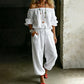 Elegant jumpsuit för damer med axelbar design – bekväm, stilfull och lätt att bära