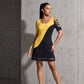 👗✨ Somrig mesh-midiklänning med smickrande färgblock