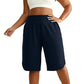 📢📢40% OFF !! ⏰Women’s Casual Wide-Leg Knee-Length Shorts