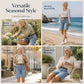Cargoshorts i denim med lös passform för damer