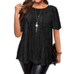 🔥🎁Nyhet 50 % RABATT🔥Smickrande plisserad blus i stora storlekar
