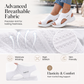 Casual-sandaler med plattform i stickat material för damer