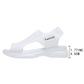 Casual-sandaler med plattform i stickat material för damer