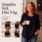 Ny kollektion🛍️Kvinnors ledig tröja med rund hals och 3/4-ärmar