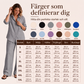 Set med ledig skjorta och vida byxor för kvinnor