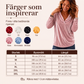 Damens eleganta sammetstopp med V-ringning