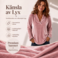 Damens eleganta sammetstopp med V-ringning