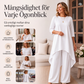 Chic asymmetrisk topp och vida byxor set för kvinnor