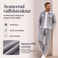 Herrset i 2 delar: jacka med textur och byxor