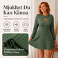 Kvinnors 2-delad ribbstickad outfit