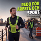 🦺✨ Reflexväst med hög synlighet – praktisk ficka, bekväm passform och fullständig säkerhet vid löpning både dag och natt 🌙🏃‍♂️