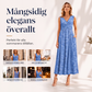 🌸👗Nyheter – Ärmlös midiklänning med V-ringning – Andningsbar komfort och smickrande silhuett för alla kroppstyper