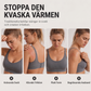 Damers vadderad sport-bh med ihåligt nät