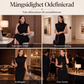 Elegant bodycon-klänning med krage för kvinnor