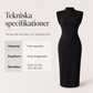 Elegant bodycon-klänning med krage för kvinnor
