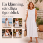 Ärmlös linneklänning för kvinnor